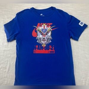 Nike Air‎ N-AM-98-21 Blue T Shirt Shoes Exclusive Patch Mens Size M